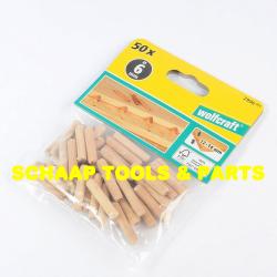 Deuvels 6mm x 30mm lengte per 50 verpakt | 2906